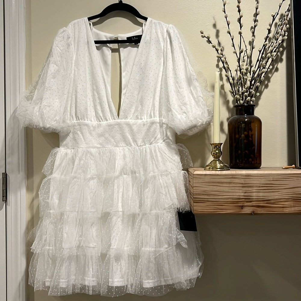 Lulu’s White Tulle Dress